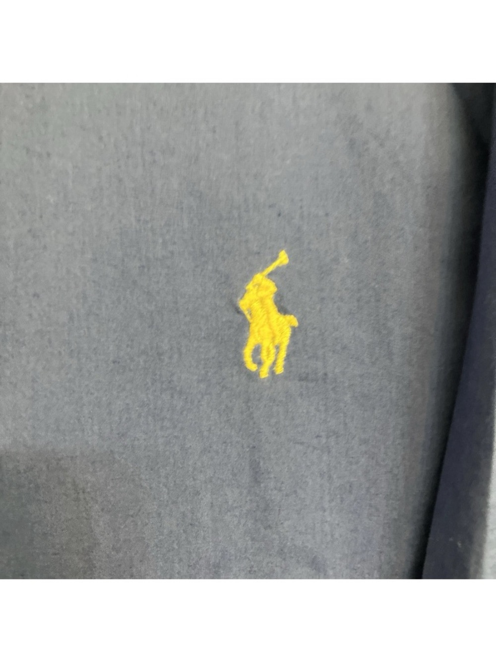 Ralph Lauren Men's Blue Long Sleeve Button Down Cotton Yellow Horseman Sz 2X GUC - Picture 3 of 6